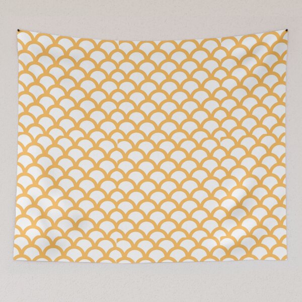 Item preview, half circle peach pattern designed and sold by mylensflow.