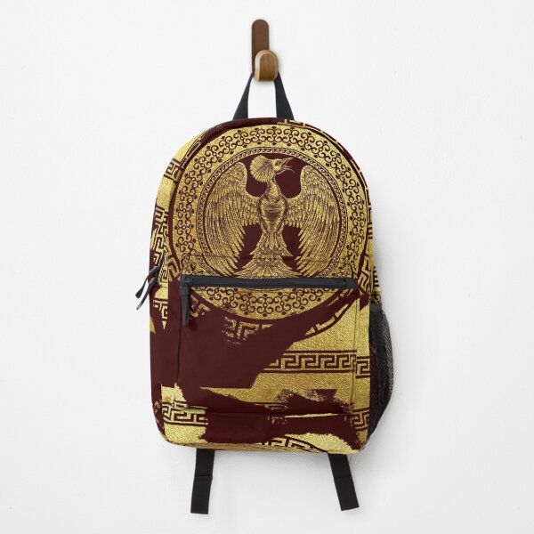 Item preview, The Phoenix of Greek Mythology Maroon Black Gold designed and sold by Yiorgos Designs.