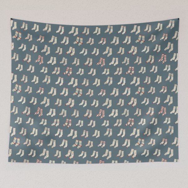 Item preview, Cozy Winter - Cozy socks in blue marengo designed and sold by TheMirwoForest.
