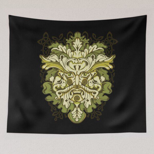 Item preview, Pagan Green Man Celtic Irish Mythology God designed and sold by BluePagan.