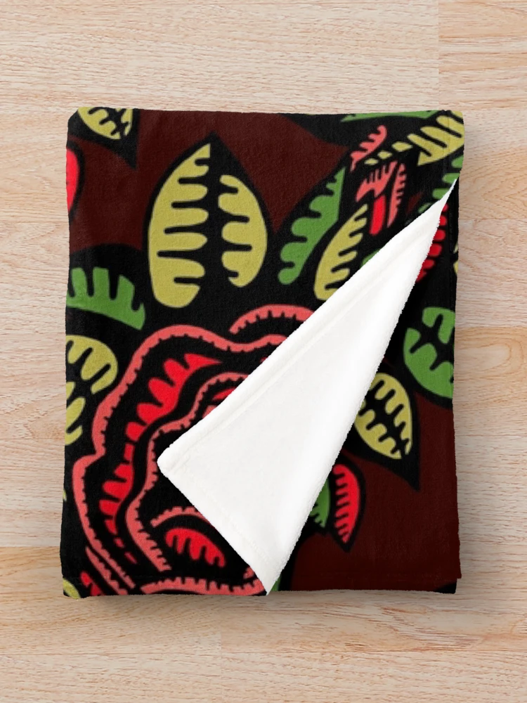 Thumbnail 3 of 6, Throw Blanket, Abstract Roses Design designed and sold by RepublicOfFire.
