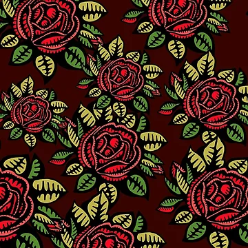 Artwork thumbnail, Abstract Roses Design by RepublicOfFire