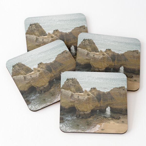 Item preview, Colorful Gnarled Sea Stacks and Arches from Above designed and sold by Georgia Mizuleva.