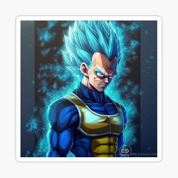 Desenho: Vegeta Super Saiyajin Blue Full Power