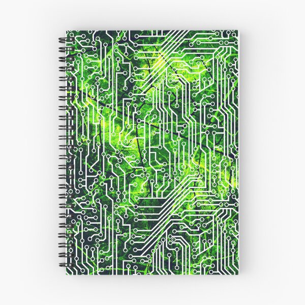 Item preview, Cyborg Assimilation Black, Green and White Circuit Board Grunge Pattern designed and sold by bexilla.