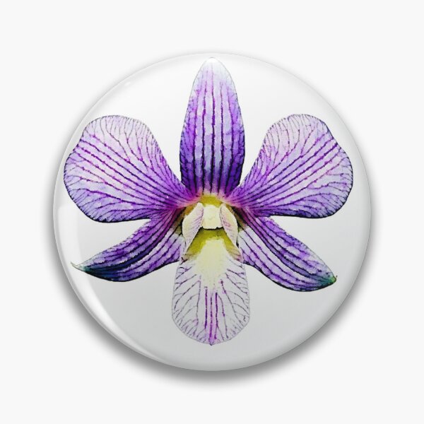 Item preview, Dendrobium orchid Candy Stripe Watercolor  designed and sold by Floral-Art.