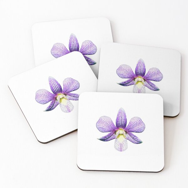 Item preview, Dendrobium orchid Candy Stripe Watercolor  designed and sold by Floral-Art.