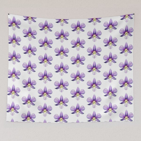 Item preview, Dendrobium orchid Candy Stripe Watercolor  designed and sold by Floral-Art.