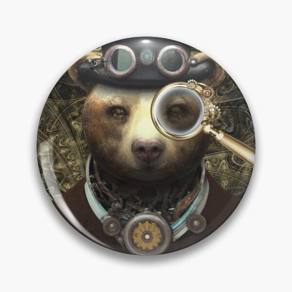 Item preview, Steampunk Bear  designed and sold by Edenglow Prints & Peculiars.