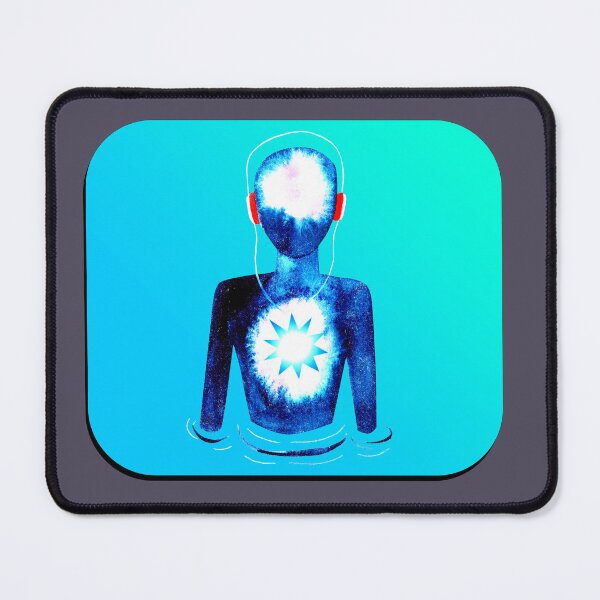 Item preview, Meditation Man w/ Headphones designed and sold by RealmsBeyond.