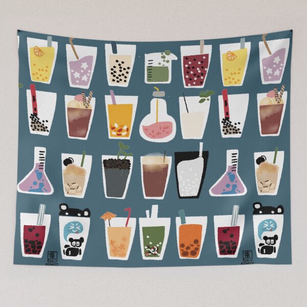 Item preview, Wall of Boba Mild Tea  designed and sold by ZenPanda0.