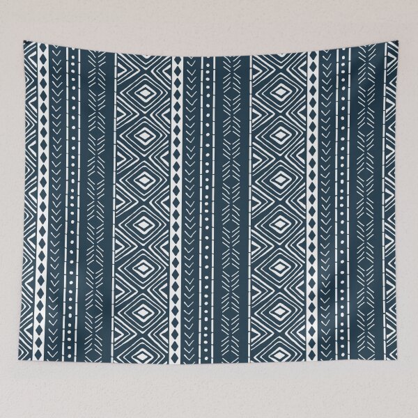 Item preview, Navy Mudcloth designed and sold by TLTextiles.