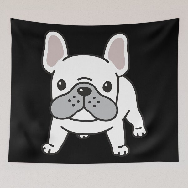 Item preview, Cute White Pug V3 designed and sold by The Love Quill.