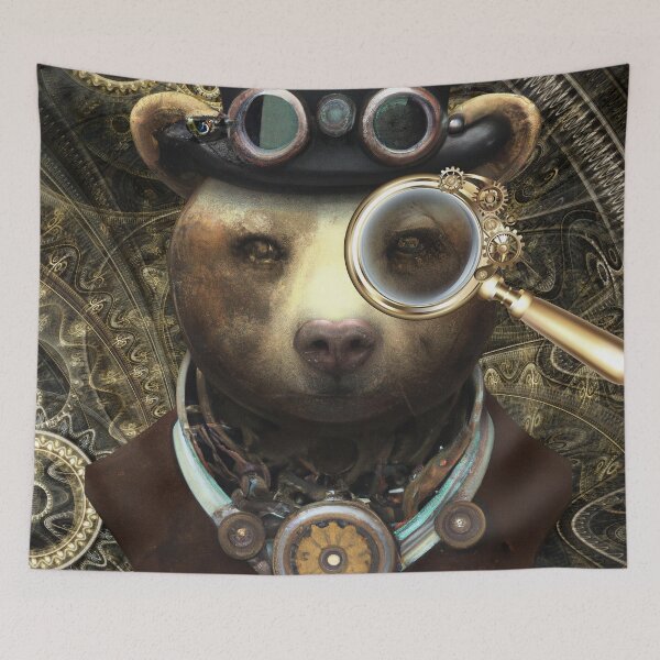 Item preview, Steampunk Bear  designed and sold by Edenglow Prints & Peculiars.
