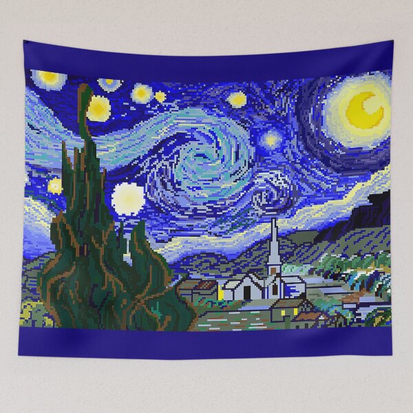 Item preview, starry night pixel designed and sold by mrecho-art.