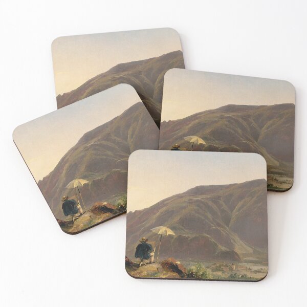 Item preview, View of Bozen with a Painter | Jules Coignet | 1837 French Landscape Art designed and sold by CJET.