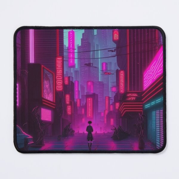 Artikelvorschau, Dunkles Synthwave-Stadtbild entworfen und verkauft von Unicorn Trainwreck.