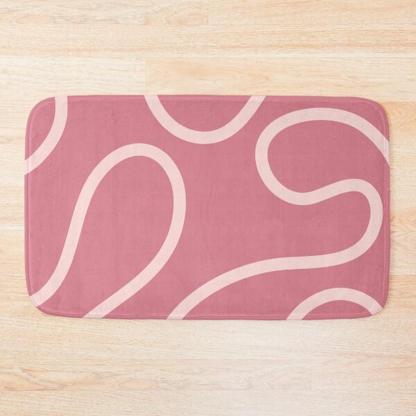 Item preview, Pink Blush Minimal Curves Lines Abstract Artwork designed and sold by patternsoup.