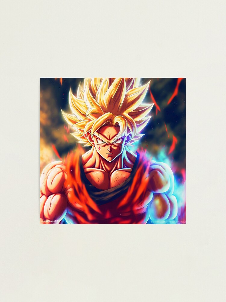 DBZ Goku Super Saiyan Photographic Print for Sale by Desire-inspire