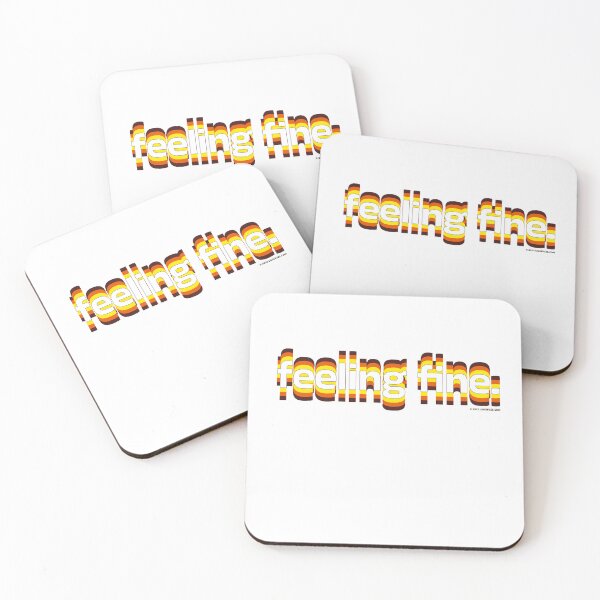 Item preview, feeling fine. retro. designed and sold by lightfuze.