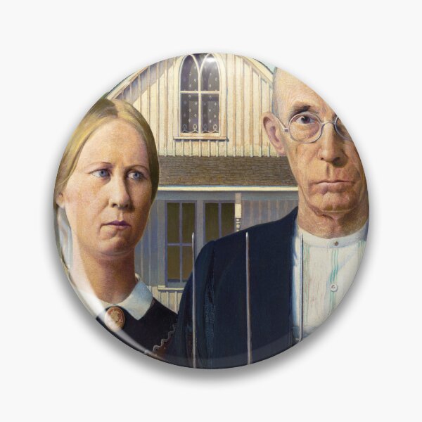 Item preview, Grant Wood's American Gothic (1930) designed and sold by Oliveirallan.