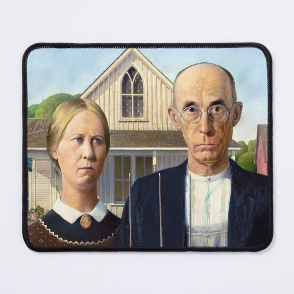 Item preview, Grant Wood's American Gothic (1930) designed and sold by Oliveirallan.