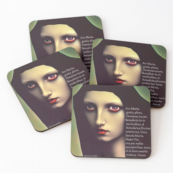 Item preview, Ave Maria Latin Prayer card  designed and sold by CleverCrowCurio.