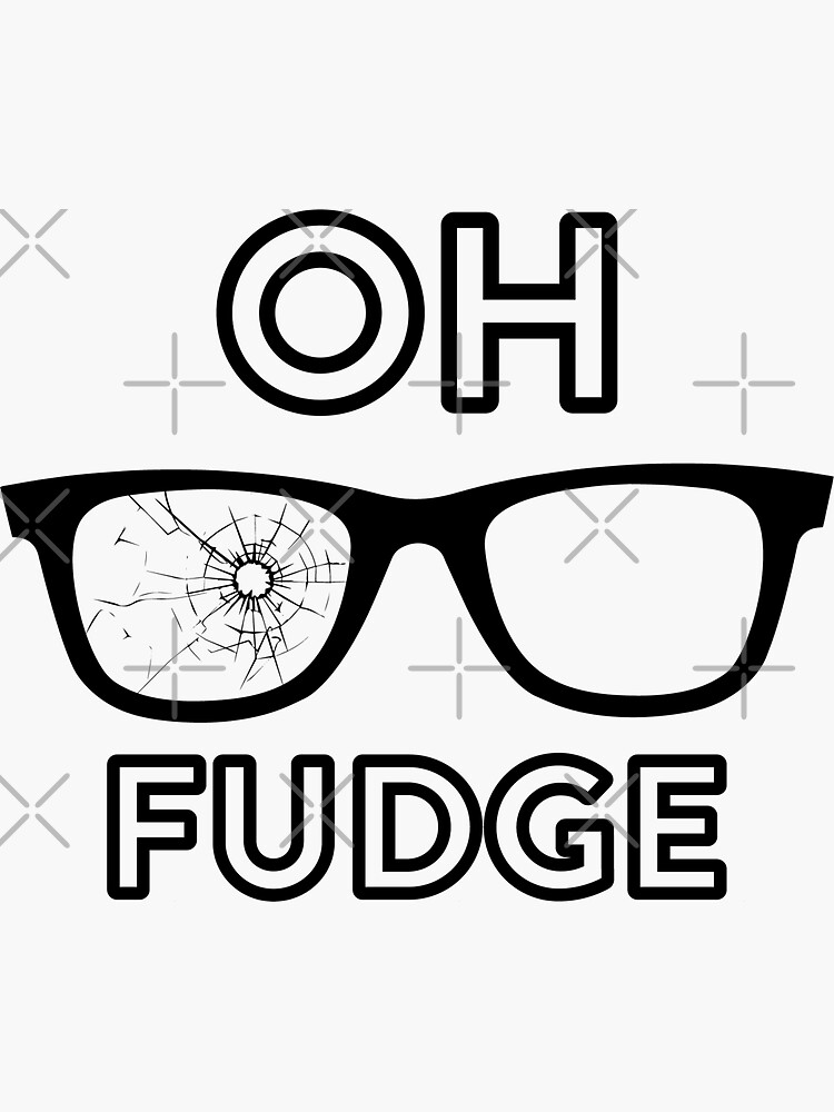 "OH FUDGE Inspired by Ralphie from A Christmas Story" Sticker for Sale