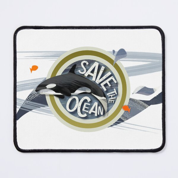 Item preview, Save our Oceans - Striking orca whale save the seas range for wild open water swimmers - Caroline Laursen Original designed and sold by Caroline Laursen.