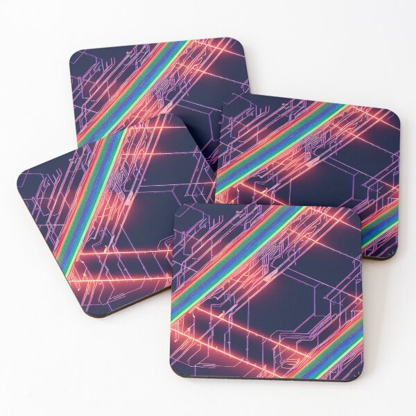 Item preview, Cyberpunk Rainbow Stripe Electronics designed and sold by Unicorn Trainwreck.
