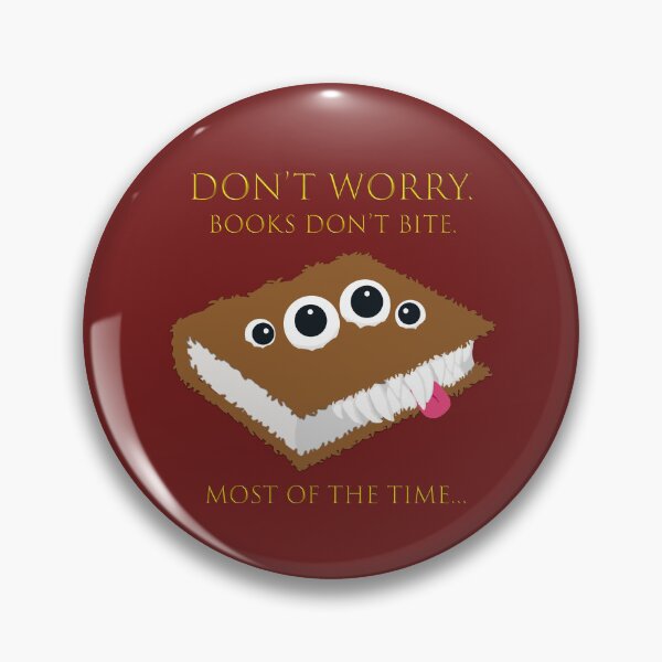 Item preview, Don't Worry. Books don't bite. Most of the time...  designed and sold by ShamrockTea.