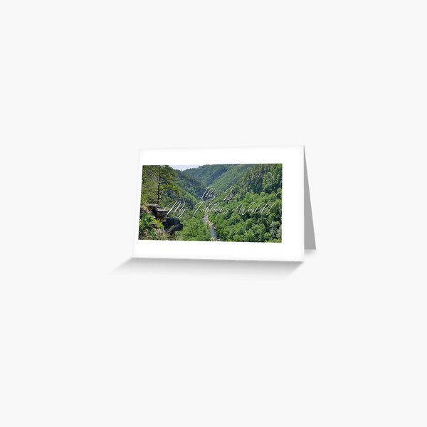 This Is My Father's World - Panoramic (blue) Greeting Card