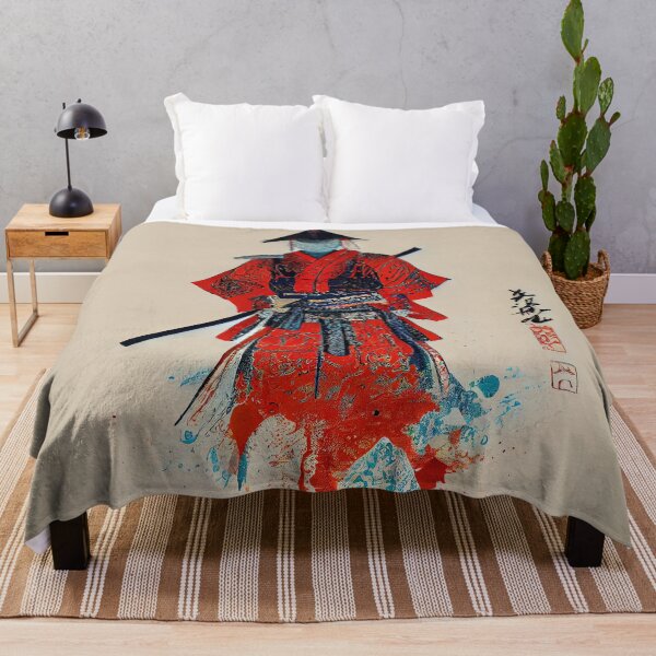 Item preview, Traditional Japanese Samurai Warrior with Katana in Hand designed and sold by Valro.