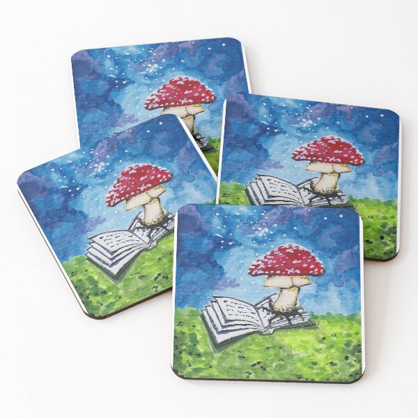 Item preview, Mushroom and Book  designed and sold by Ruthie Covert.
