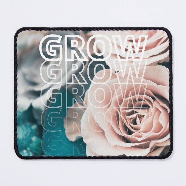 Item preview, GROW (above) - Gorgeous Neutral Tone Flower Bouquet With Beautiful, Bold Green Leaves designed and sold by AliceSLee.
