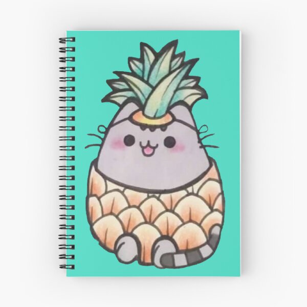 Item preview, Cute Cat in a Pineapple - Anatomy of a Pineapple  designed and sold by DuaaSiddiqui.