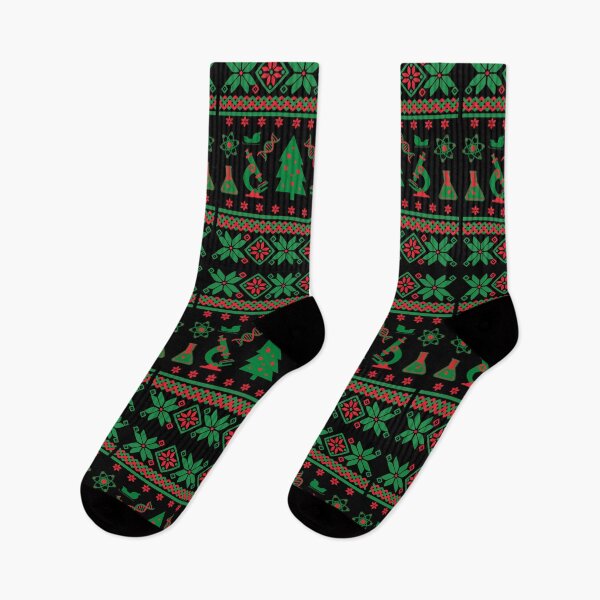 Item preview, Science Laboratory Christmas Ugly Sweater - Xmas, Holiday Party, Microscope, Test Tube, Geek Ugly Sweater, Nerd Ugly Sweater, Lab Ugly Sweater designed and sold by jadedscientist.