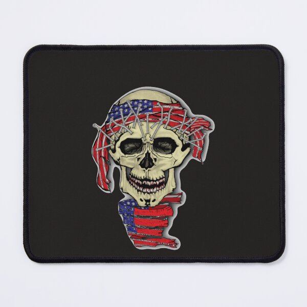 Item preview, American skull slim fit t-shirt designed and sold by HarroBlank.