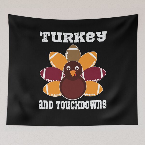 Item preview, Turkey & Touchdowns Football Thanksgiving  designed and sold by BUBLTEES.
