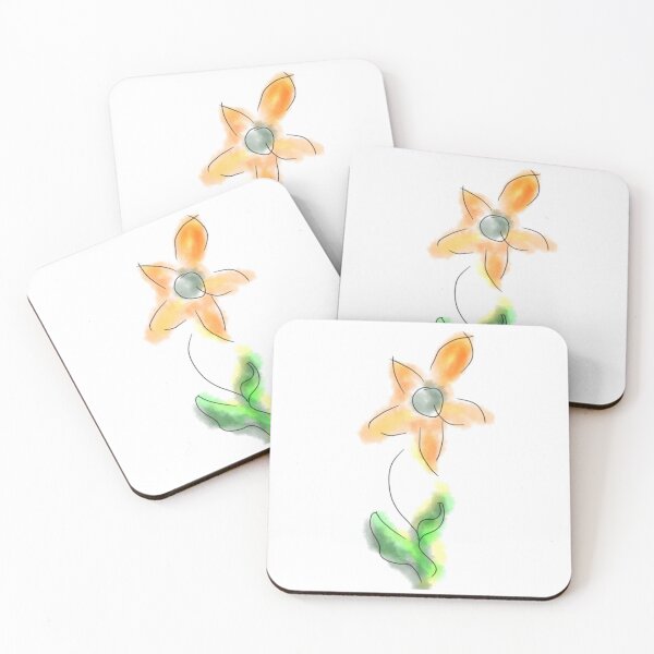 Item preview, Cute daisy flower digital watercolour  designed and sold by WorldOfWendyArt.