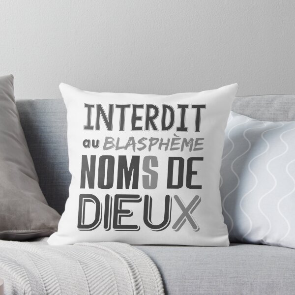 Item preview, INTERDIT au blasphème NOMS DE DIEUX v4 designed and sold by Thibaut Bachelier.