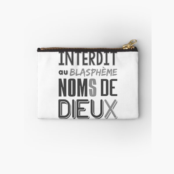 Item preview, INTERDIT au blasphème NOMS DE DIEUX v4 designed and sold by Thibaut Bachelier.