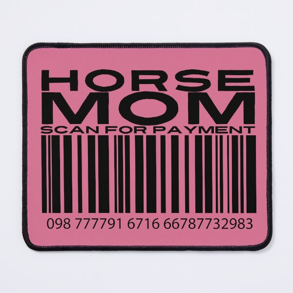 Item preview, Horse Mom Scan For Payment | Horse Mom | Equestrian Mom (White Lettering Available) designed and sold by Wavecrest Wearables.