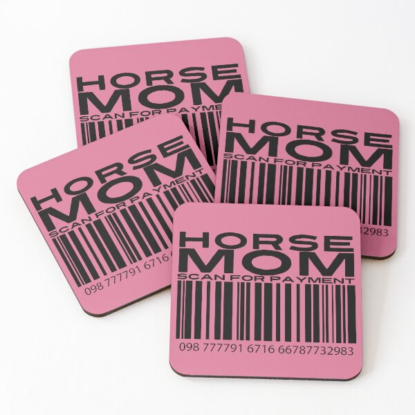 Item preview, Horse Mom Scan For Payment | Horse Mom | Equestrian Mom (White Lettering Available) designed and sold by Wavecrest Wearables.