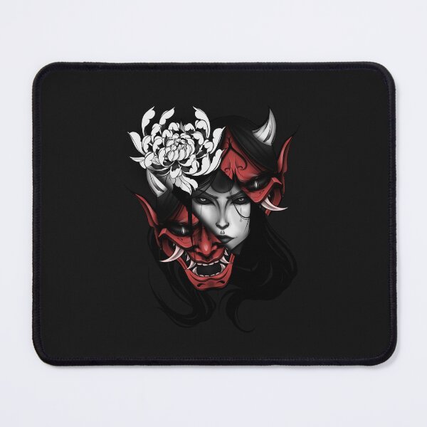 Item preview, Japanese Oni Mask and Kiku  designed and sold by Yunoart66.