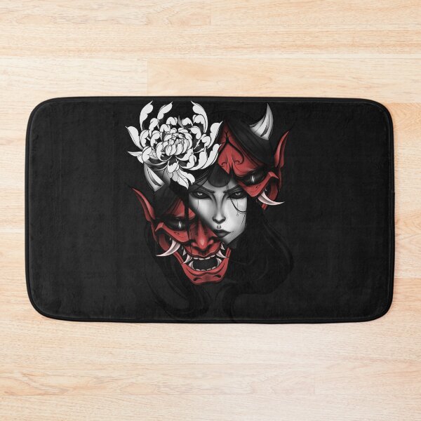 Item preview, Japanese Oni Mask and Kiku  designed and sold by Yunoart66.