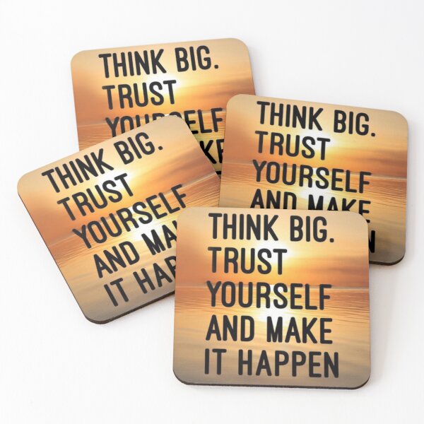 Item preview, Think big. Trust yourself and make it happen. designed and sold by Packagedstore.