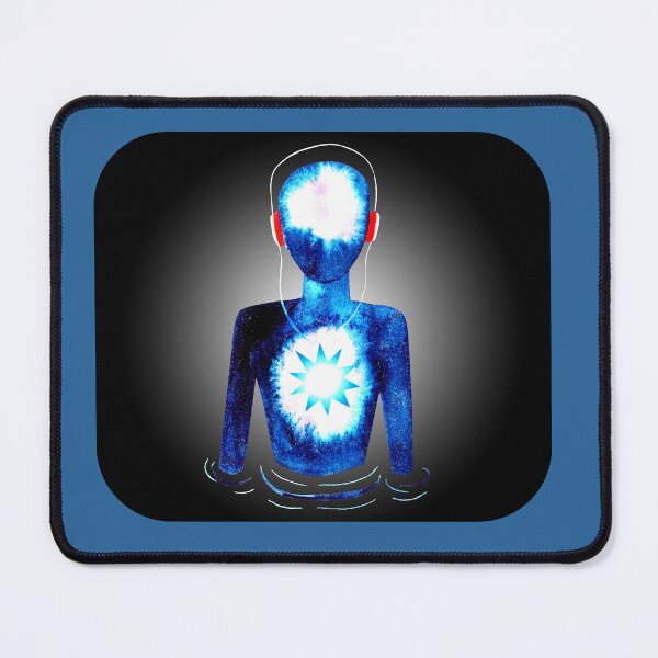 Item preview, Meditation Man w/ Headphones designed and sold by RealmsBeyond.