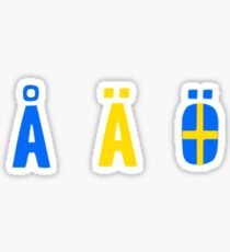 Å Ä Ö Sticker