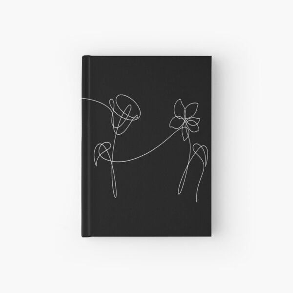 BTS FOUR FLOWERS WHITE Hardcover Journal